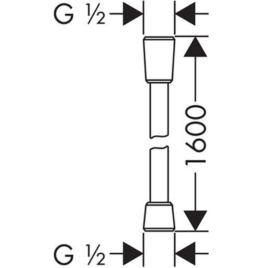 Hansgrohe Шланг для душа Comfortflex 1.6 м (28168000)