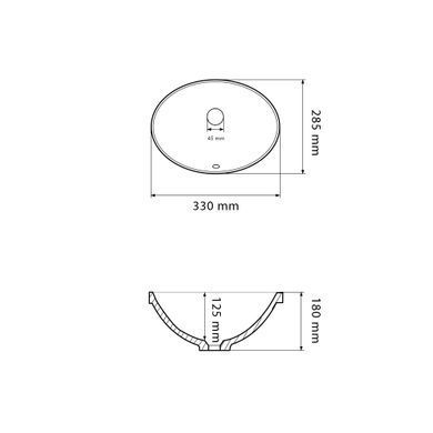 Раковина VBI MESTRE S 28.5х33 WHITE (VBI-018008)