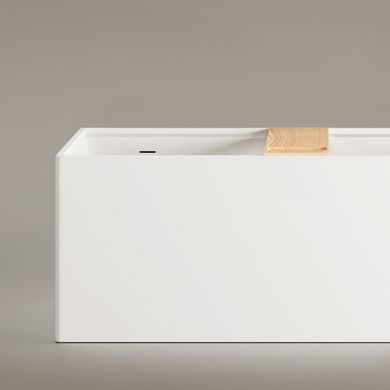 Ванна из искусственного камня отдельностоящая PAA INFINITY MATTE WHITE 179.5х79.5 + панель (VAINFS_00)