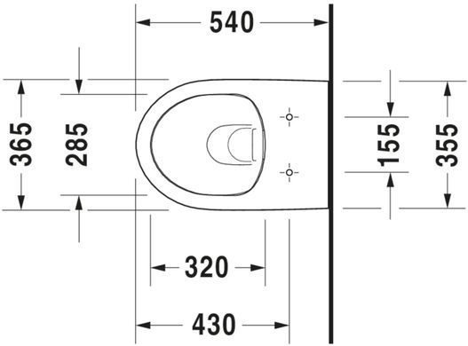 Підвісний унітаз DURAVIT DURASTYLE (2562090000)