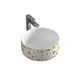 Раковина ARTCERAM COGNAC WHITE GLOSSY LOL - TONE ON TONE 35х35 (COL004 01; 87)
