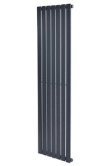 Вертикальний дизайнерський радіатор опалення ARTTIDESIGN Livorno 7/1800 сірий мат