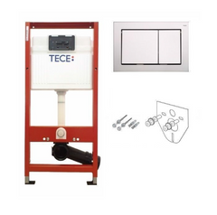 Инсталляционная система TECEbase 4 в 1 для подвесного унитаза h1120 мм с кнопкой слива хром глянцевый (9400006)