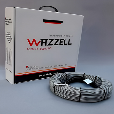 Нагрівальний двожильний кабель WAZZELL EASYHEAT 20 - 10м / 1 - 1.5м² / 200Вт