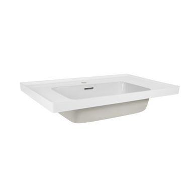 Раковина QTAP ALBATROSS E49 50х60 / донний клапан (QT01119060E49W)