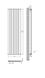 Вертикальний дизайнерський радіатор опалення ARTTIDESIGN Livorno 7/1800 сірий мат