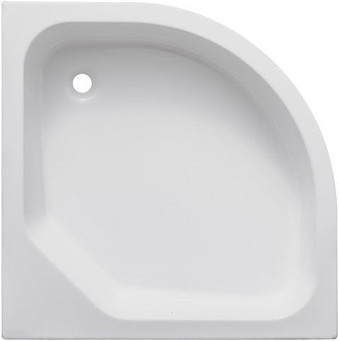 Душевой поддон акриловый BESCO DIPER II 90х90х25 / полукруглый + ножки + панель (А0050262)