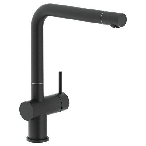 Змішувач кухонний FRANKE ACTIVE PLUS SUPER METALLIC / чорний / матовий (115.0524.888)