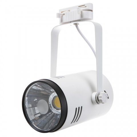 Світильник трековий поворотний LED 413/18W WW WH/BK COB