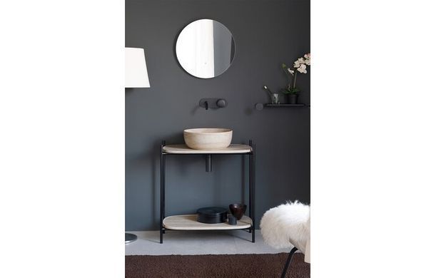 Раковина SCARABEO GLAM 39х39 TRAVERTINE (1807E)