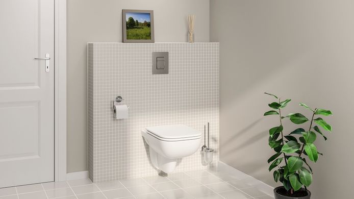 Комплект 5в1: Інсталяція для унітазу GROHE SOLIDO + підвісний унітаз GROHE STARTEDGE / сидіння SOFT CLOSE + клавіша змиву GROHE EVEN (39816000)