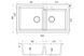 Кухонная мойка FABIANO NAVIO 86х50 ALPINE WHITE (8221.301.1087)