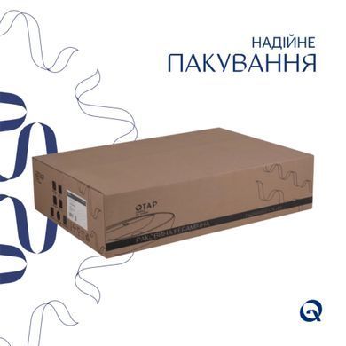 Раковина QTAP SCORPIO 550х390х120 WHITE + донний клапан POP-UP PU02 (QT14112243WN48463)