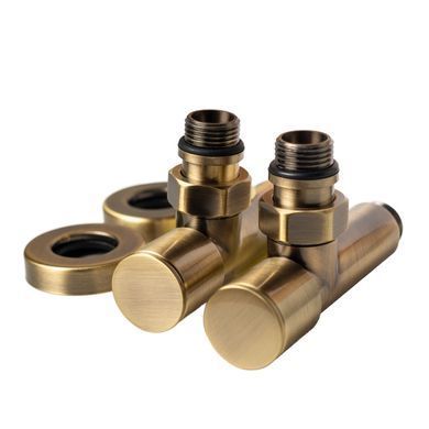 Кран угловой для полотенцесушителей RAFTEC 1/2"х1/2" удлиненный / бронза 2шт. (25-530430-4012)