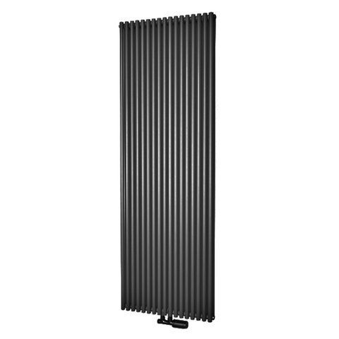 Радиатор ISAN ARUBA DOUBLE 1800X300 RAL9005 Подключение нижнее по центру