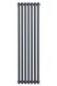 Вертикальный дизайнерский радиатор отопления ARTTIDESIGN Matera 7/1800 серый матовый.