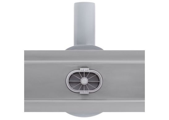 Душовий трап REA NEO PRO 2в1 110х500 / сталь матовий + сифон + ніжки (REA-G5806)
