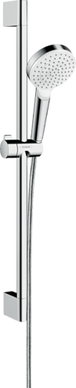 Душовий набір HANSGROHE CROMETTA 1jet ECOSMART / штанга / білий / хром (26535400)