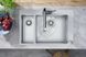 Кухонна мийка C71-F655-04 755х500 Сombi зі змішувачем на дві чаші 180/450 (43210800) Stainless Steel