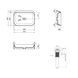 Раковина QTAP SCORPIO 550х390х120 WHITE + донний клапан POP-UP PU02 (QT14112243WN48463)