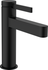 Смеситель для умывальника Hansgrohe Finoris 110 с донным клапаном push-open, черный матовый (76020670)