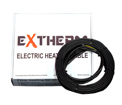 Нагревательный двужильный кабель EXTHERM ETС ECO 20 - 10м / 1 - 1,2м² / 200Вт