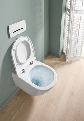 Підвісний унітаз VILLEROY & BOCH SUBWAY 3.0 SLIM WHITE ALPIN + сидіння SOFT CLOSE (4670T901)