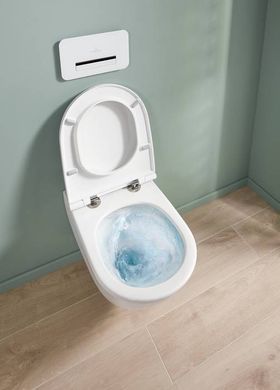Підвісний унітаз VILLEROY & BOCH SUBWAY 3.0 SLIM WHITE ALPIN + сидіння SOFT CLOSE (4670T901)