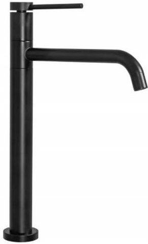 Змішувач для раковини REA LUGANO SLIM / чорний / високий (REA-B5001)