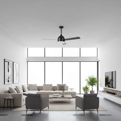 Люстра вентилятор LED 24W WW+NW+CW WH/BK (BKL-905S/1)