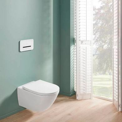Підвісний унітаз VILLEROY & BOCH SUBWAY 3.0 SLIM WHITE ALPIN + сидіння SOFT CLOSE (4670T901)