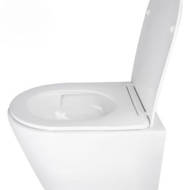 Подвесной унитаз QTAP SWAN ULTRA QUIET + сиденье SOFT CLOSE (QT16335179W)