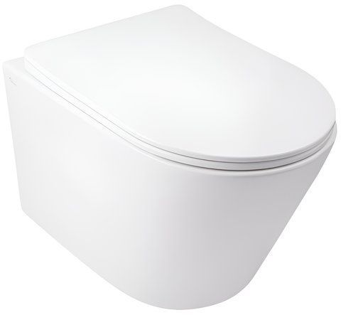 Підвісний унітаз QTAP SWAN ULTRA QUIET + сидіння SOFT CLOSE (QT16335179W)
