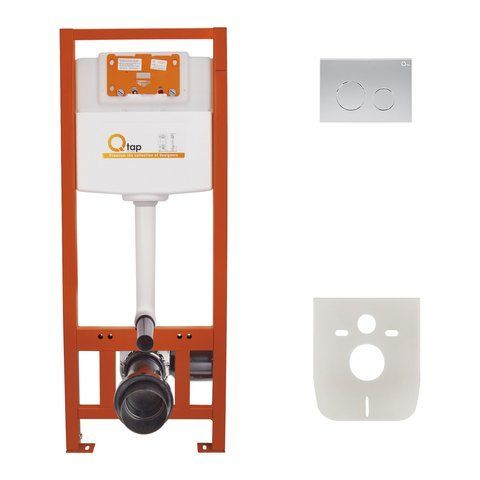 Комплект 4в1: Инсталляция для унитаза QTAP NEST ST (QT0133M425M11111SAT)