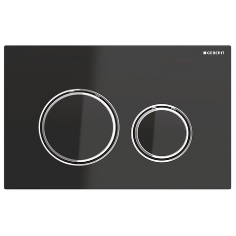 Клавиша смыва для унитаза GEBERIT SIGMA 21 / черная глянцевая (115.884.SJ.1)