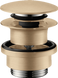 Донний клапан для раковини HANSGROHE PUSH-OPEN / бронза / матовий (50100140)
