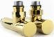 Кран угловой для полотенцесушителей RAFTEC 1/2"х1/2" удлиненный / золото 2шт. (25-430430-4012)