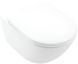 Підвісний унітаз VILLEROY & BOCH SUBWAY 3.0 SLIM WHITE ALPIN + сидіння SOFT CLOSE (4670T901)