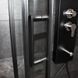 Душевая кабина DUSEL EF-182B 90X90 / BLACK MATT (DUSEL-250), Прозоре скло