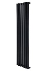 Вертикальний дизайнерський радіатор опалення ARTTIDESIGN Matera 7/1800 чорний матовий