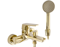 Змішувач для ванни REA RUSEL GOLD золотий настінний REA-B2034