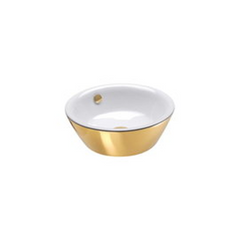 Раковина керамічна 42 см Catalano Gold&Silver, gold/white (142VLNBO), Білий