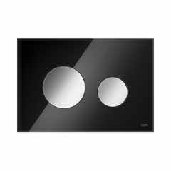 Панель смыва для унитаза TECEloop, стекло черное, кнопки хром глянцевый (9240656)