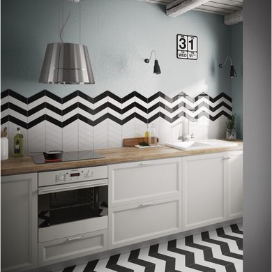 Плитка EQUIPE CERAMICAS 23361 CHEVRON WALL WHITE MATT right