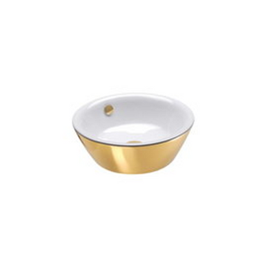 Раковина керамічна 42 см Catalano Gold&Silver, gold/white (142VLNBO), Білий