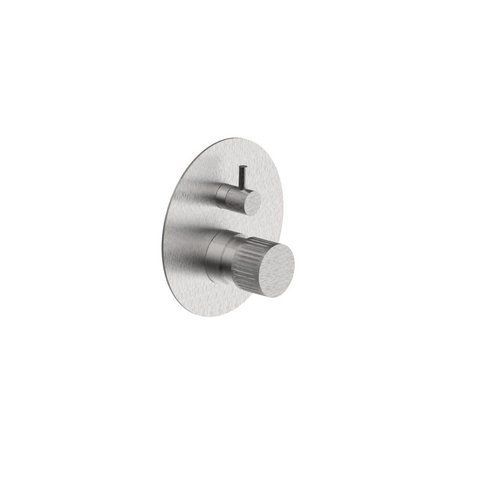 Смеситель для душа BONGIO TIME2020 T&LEVER, на 2 источника, внешняя часть, BRUSHED STEEL (71519ASEU)