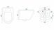 Подвесной унитаз REA CARLOS FLAT RIMLESS AIAX SHINY / белый + сиденье SOFT CLOSE (REA-C6385)