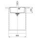 Кухонная мойка FRANKE MARIS MRG 610-52 TL / серый камень (114.0668.868)