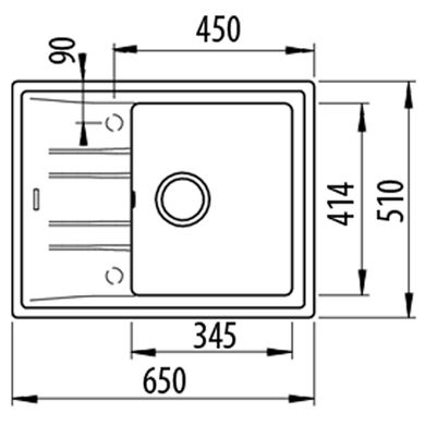 Кухонна мийка TEKA STONE 45 S-TG 1B 1D (115330045)