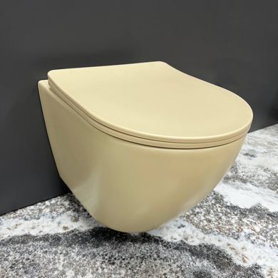 Підвісний унітаз VBI VULCANO BEIGE MATT (VBI-020408)